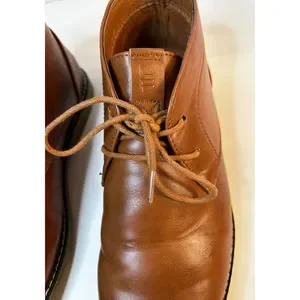 London Fog Blackburn Tan Mens Chukka Faux Leather Dress Boots Memory Foam Size10 s-l400.jpg main image 3